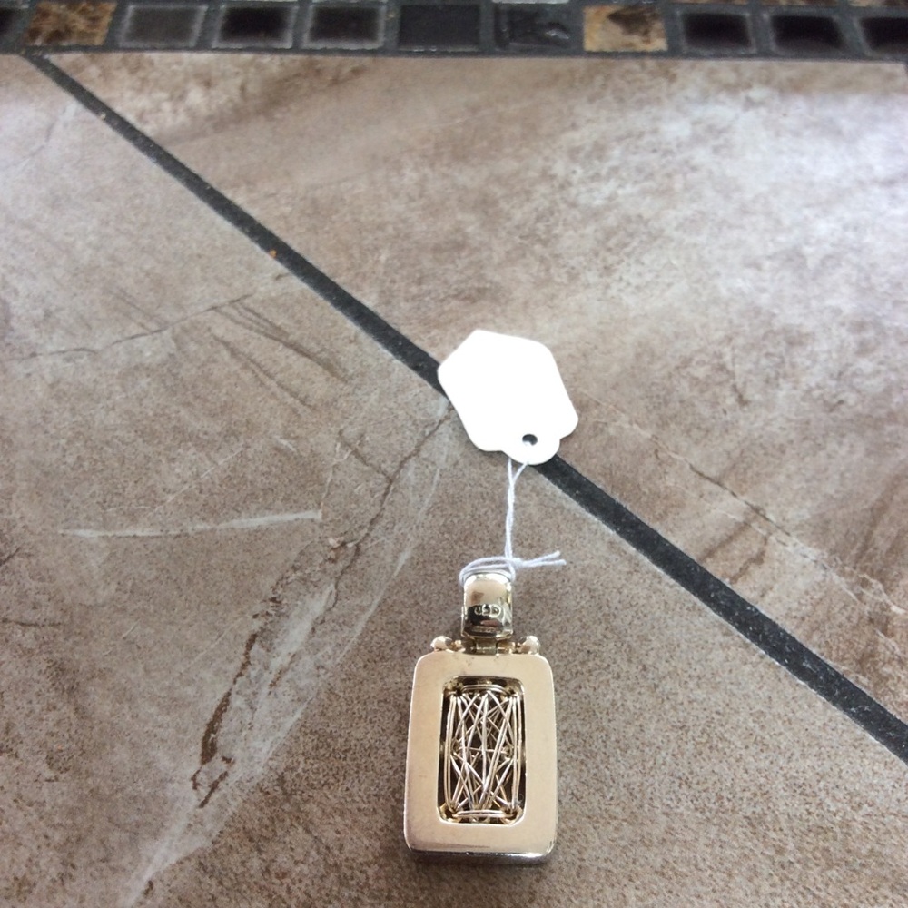 Dream catcher silver pendant